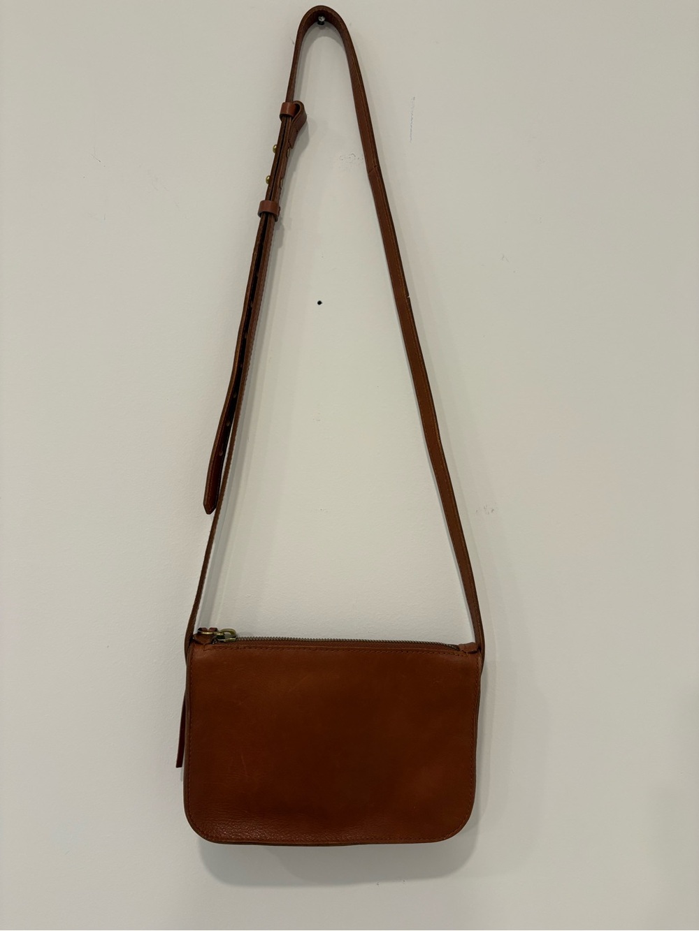 Madewell The Simple crossbody purse in English Saddle Brown